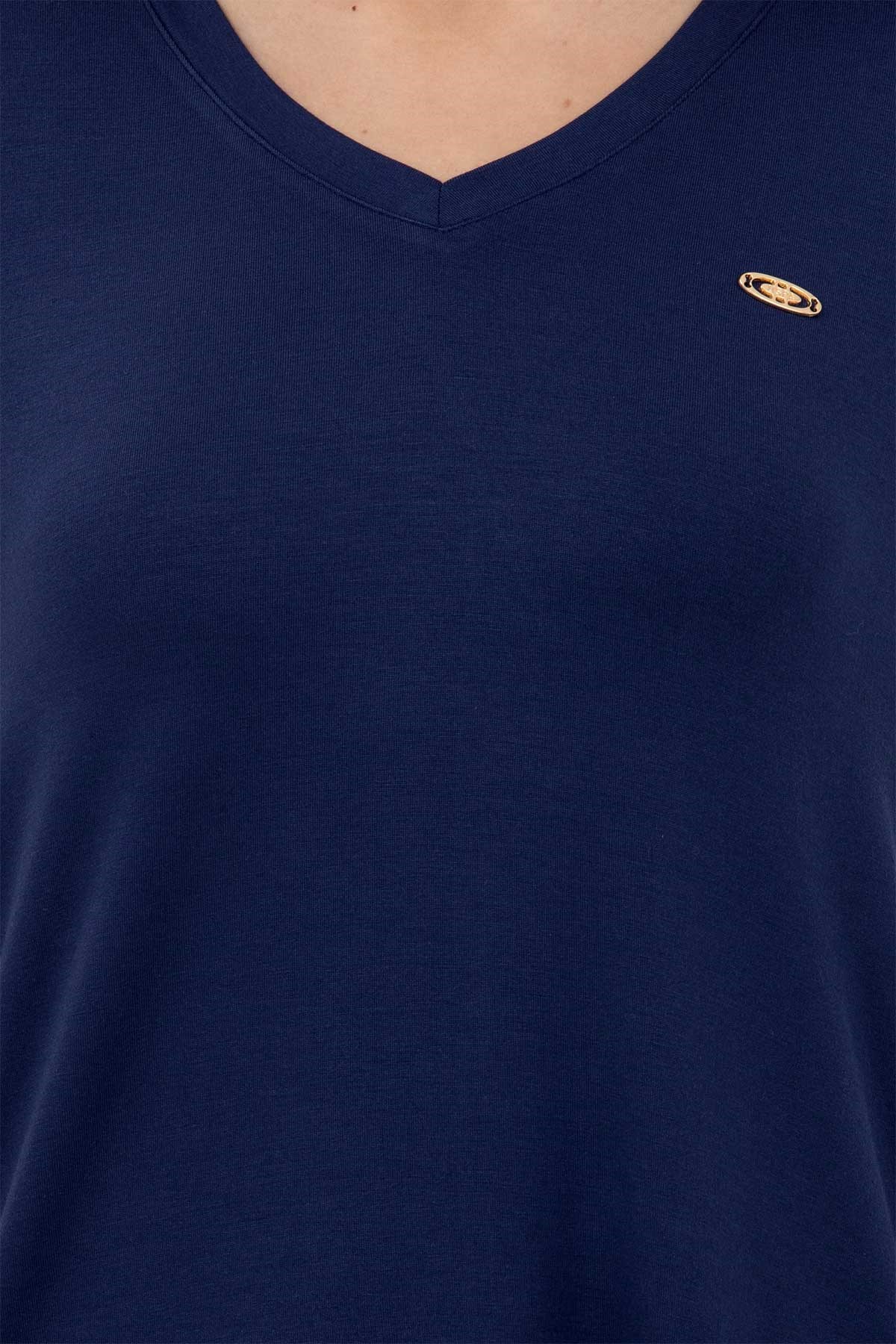 U.S. Polo Assn. Kadın Tişört 50262610-VR033 Lacivert