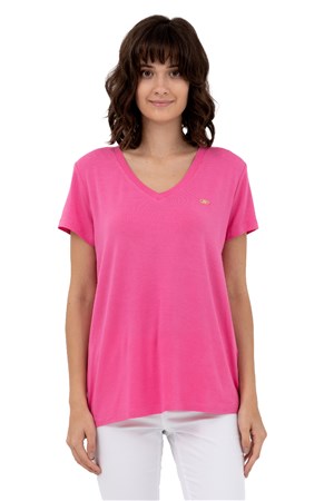 U.S. Polo Assn. Kadın Tişört 50262610-VR041 Pembe