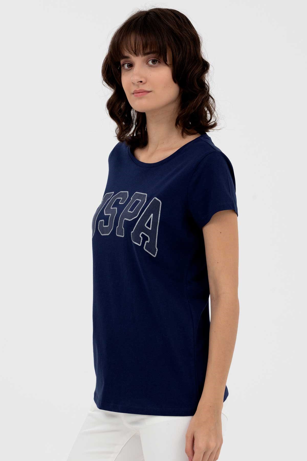 U.S. Polo Assn. Kadın Tişört 50262670-VR033 Lacivert
