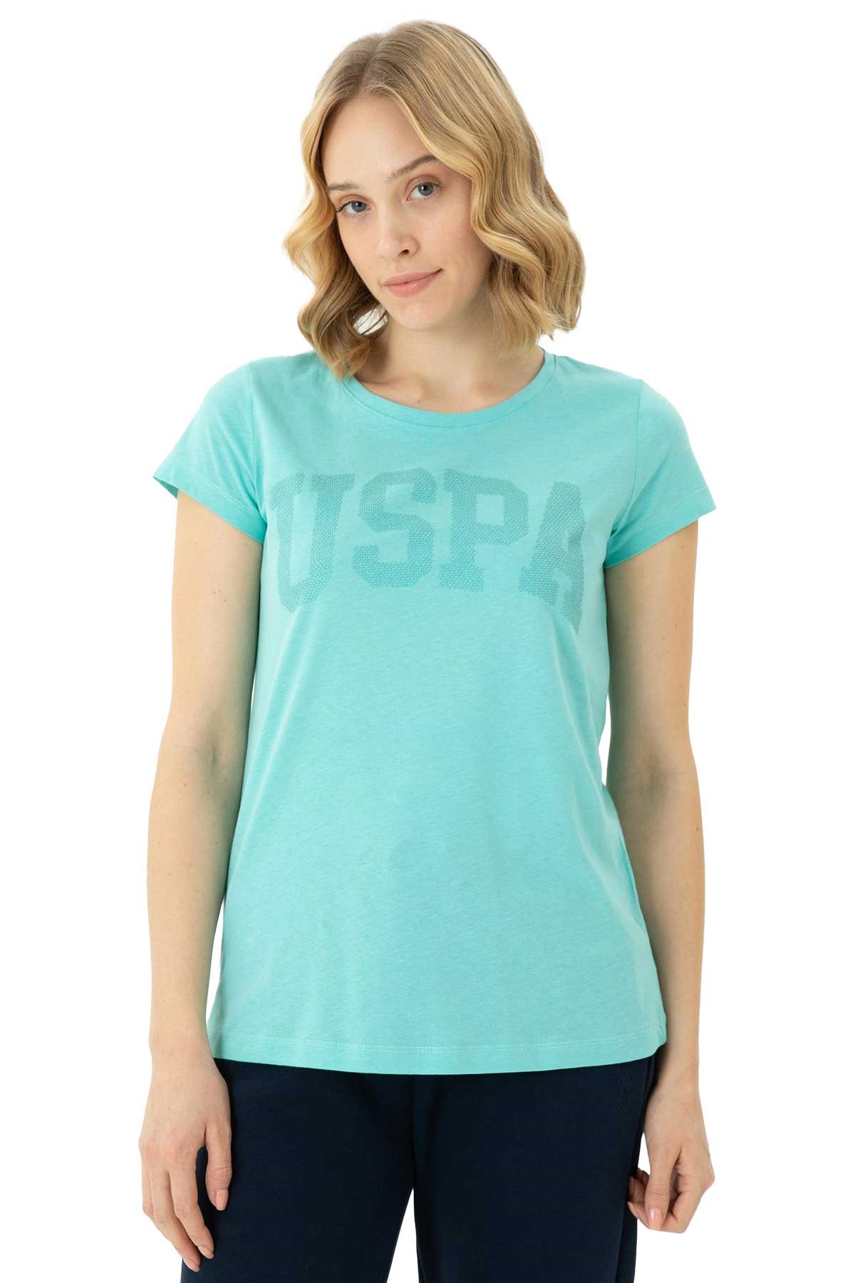 U.S. Polo Assn. Kadın Tişört 50262670-VR090 Yeşil