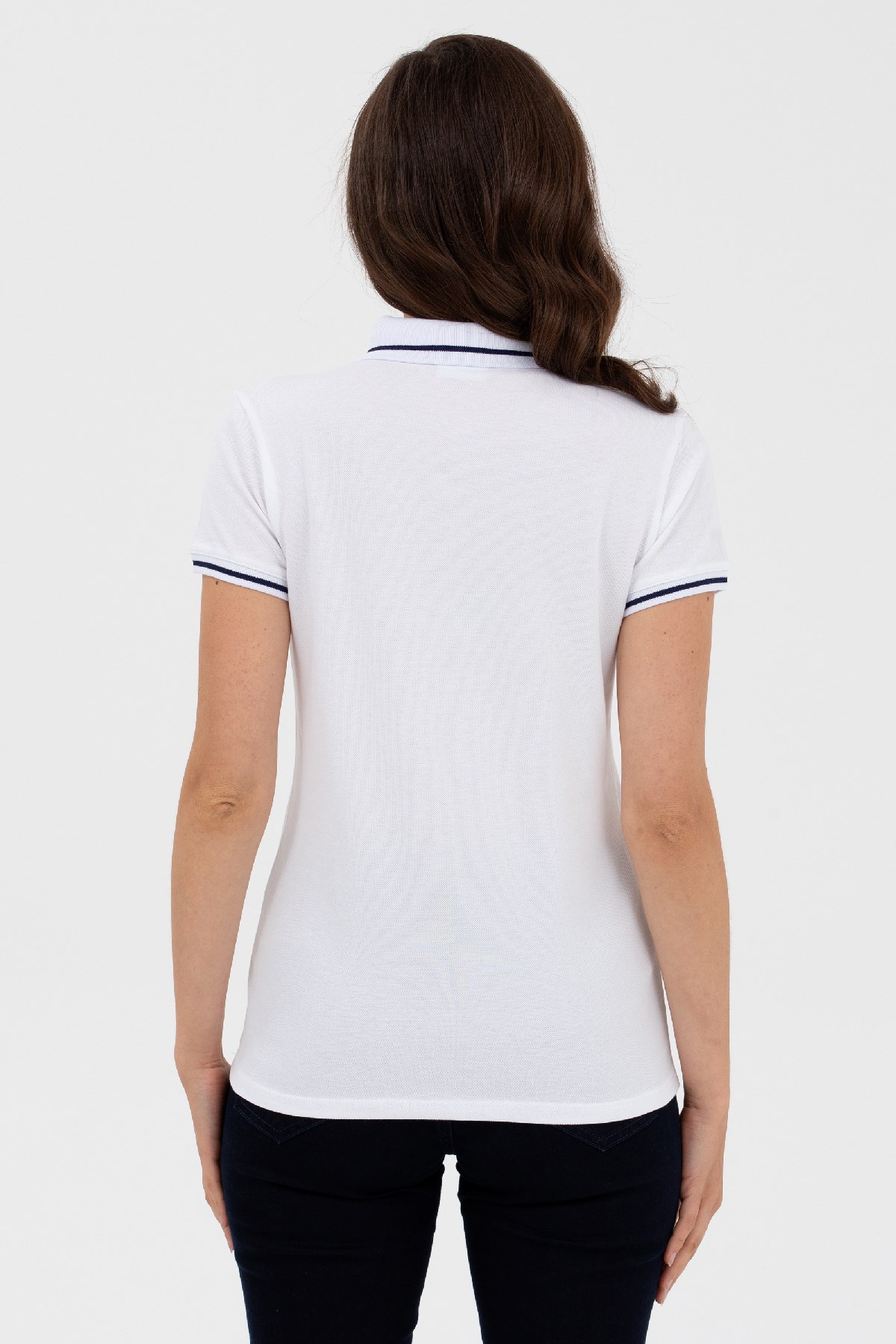 U.S. Polo Assn. Kadın Tişört 50262671-VR013 Beyaz