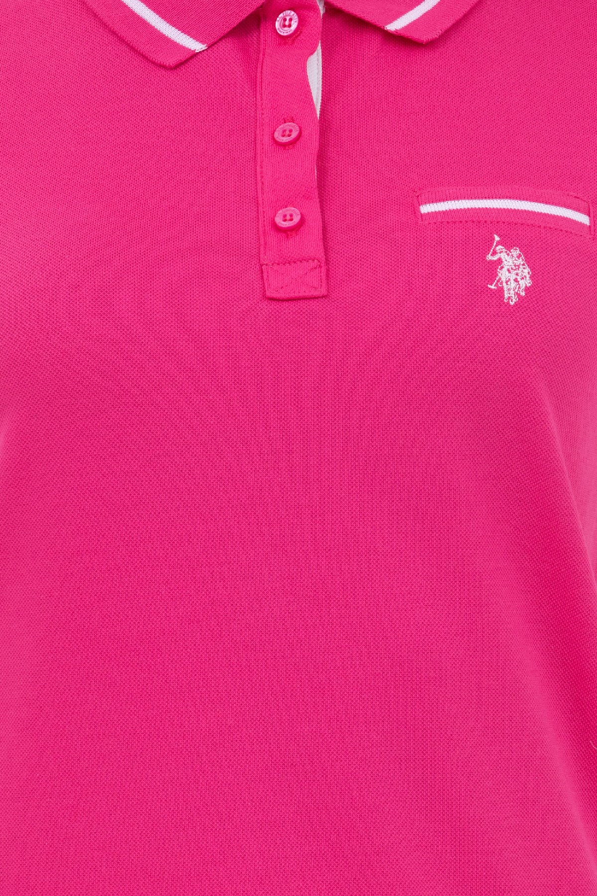U.S. Polo Assn. Kadın Tişört 50262671-VR023 Pembe