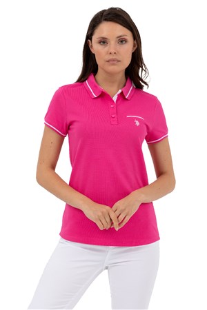 U.S. Polo Assn. Kadın Tişört 50262671-VR023 Pembe