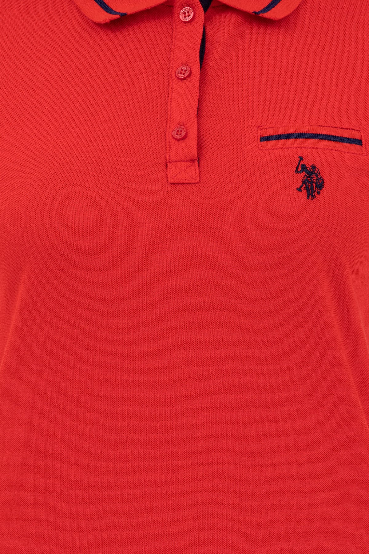 U.S. Polo Assn. Kadın Tişört 50262671-VR030 Kırmızı