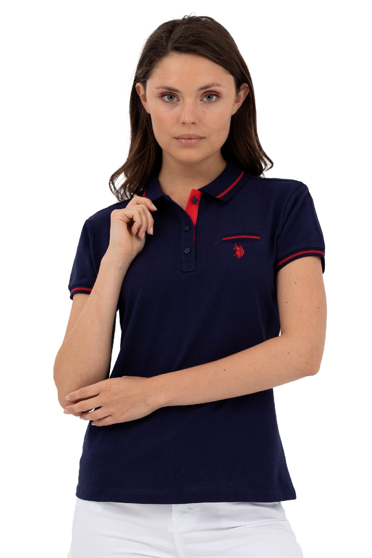 U.S. Polo Assn. Kadın Tişört 50262671-VR033 Lacivert