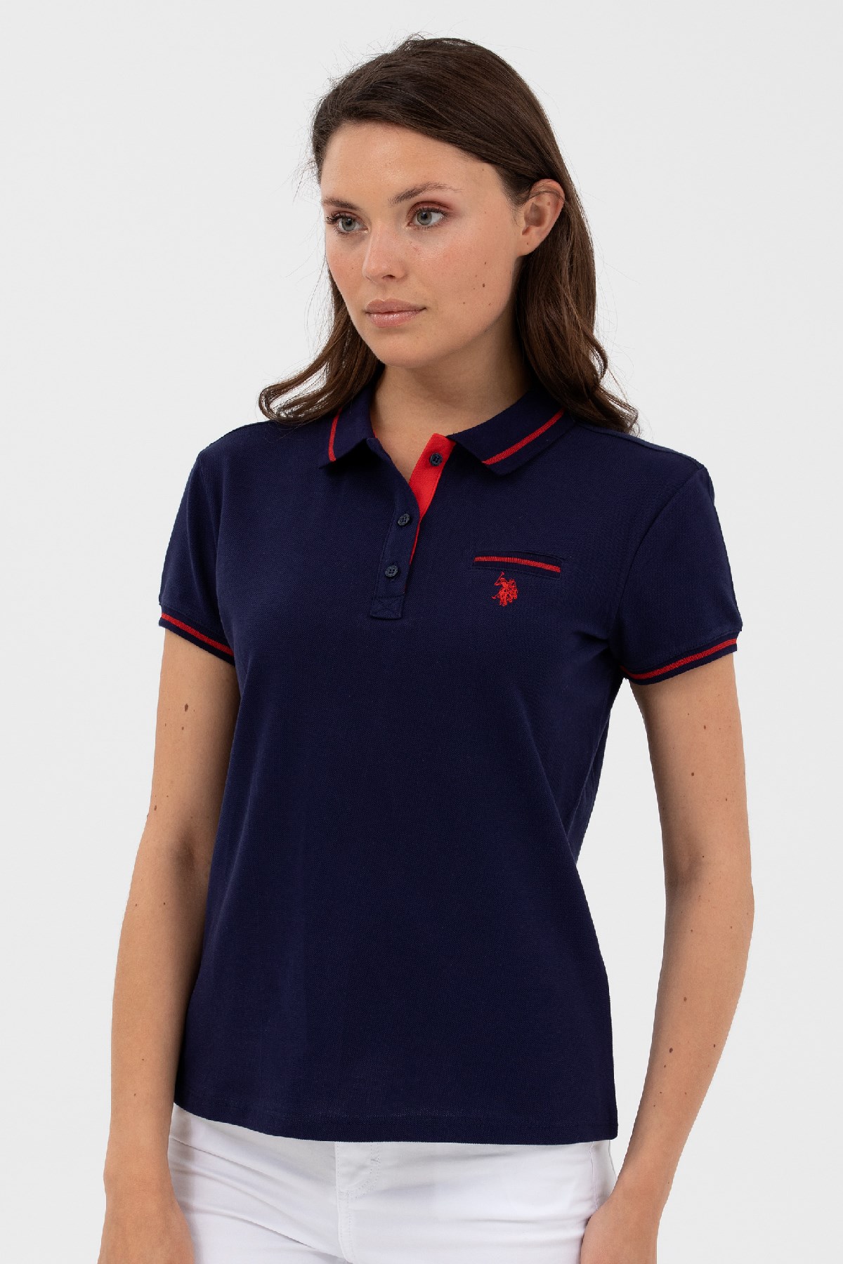 U.S. Polo Assn. Kadın Tişört 50262671-VR033 Lacivert