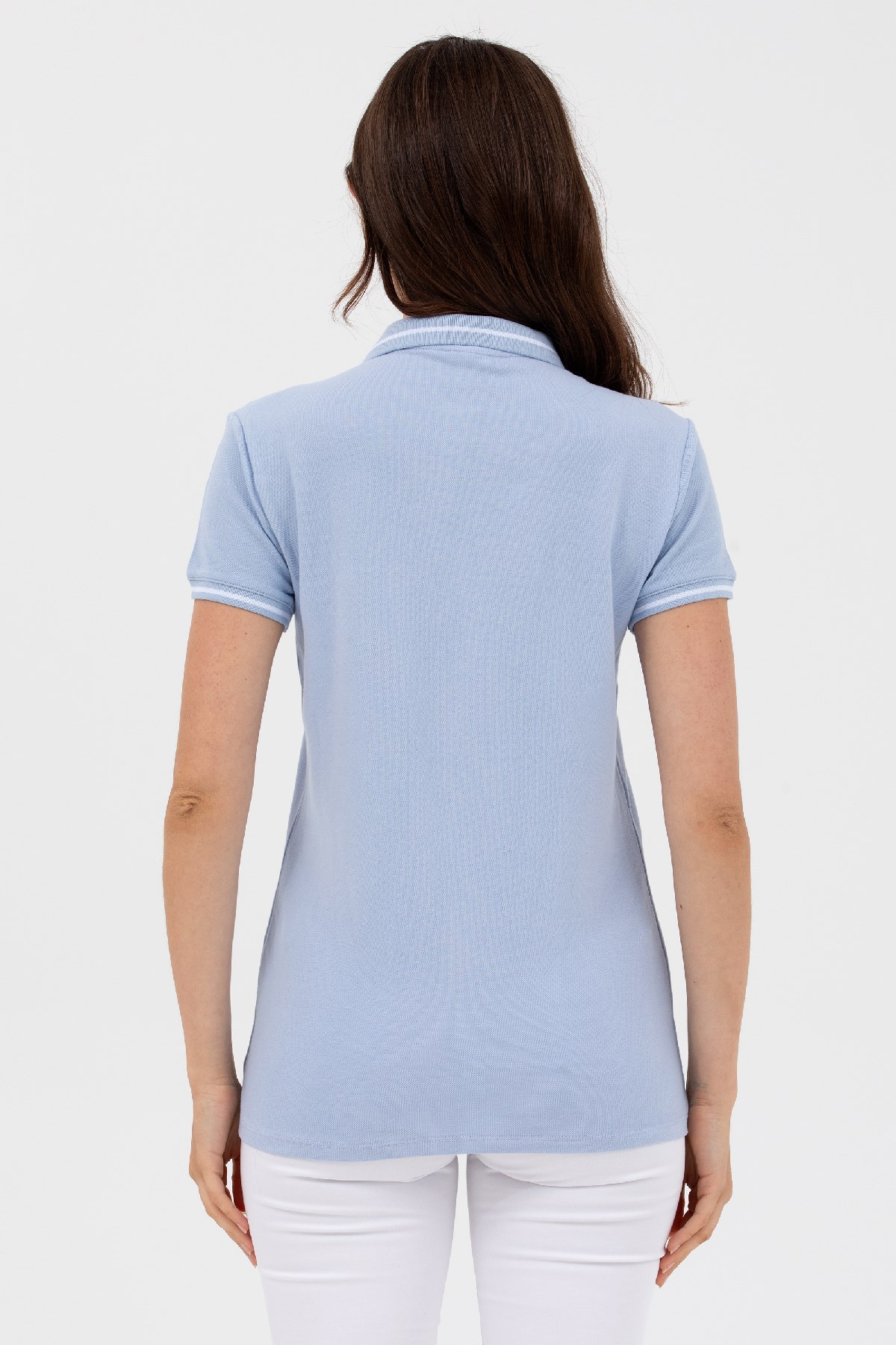U.S. Polo Assn. Kadın Tişört 50262671-VR036 Mavi