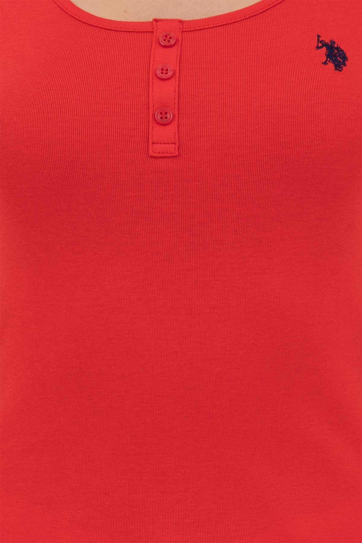 U.S. Polo Assn. Kadın Tişört 50262673-VR030 Kırmızı