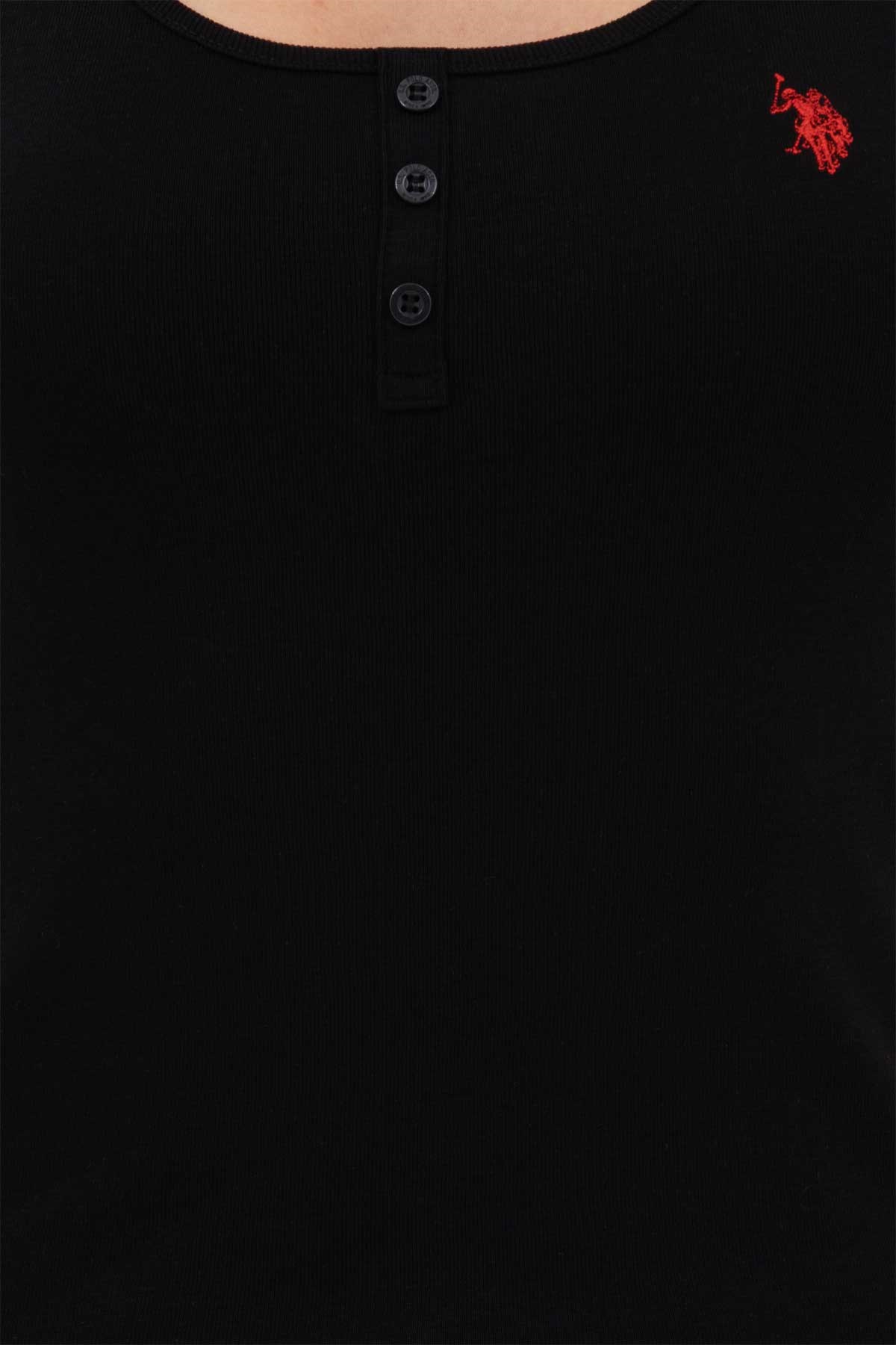 U.S. Polo Assn. Kadın Tişört 50262673-VR046 Siyah