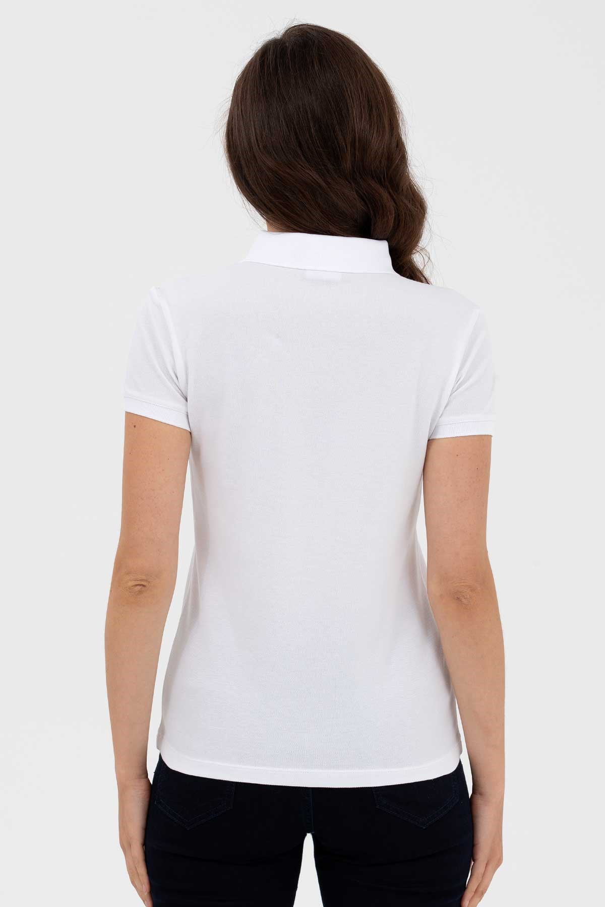 U.S. Polo Assn. Kadın Tişört 50262675-VR013 Beyaz