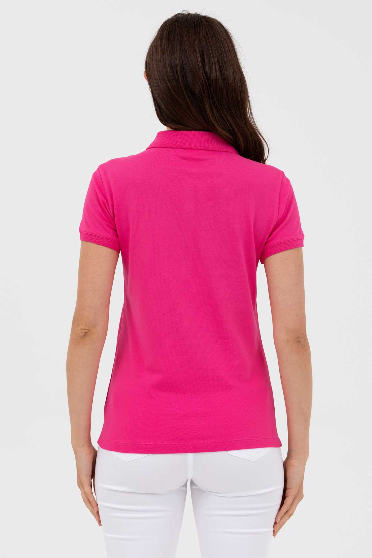 U.S. Polo Assn. Kadın Tişört 50262675-VR023 Pembe