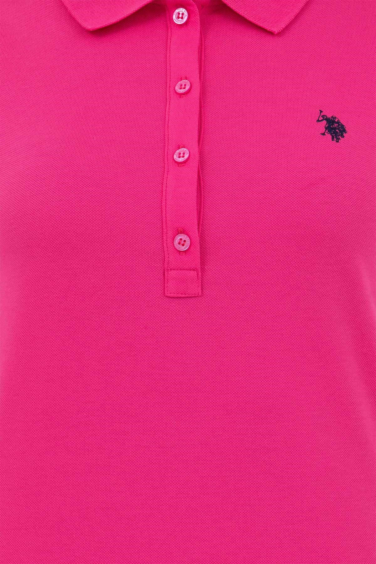 U.S. Polo Assn. Kadın Tişört 50262675-VR023 Pembe