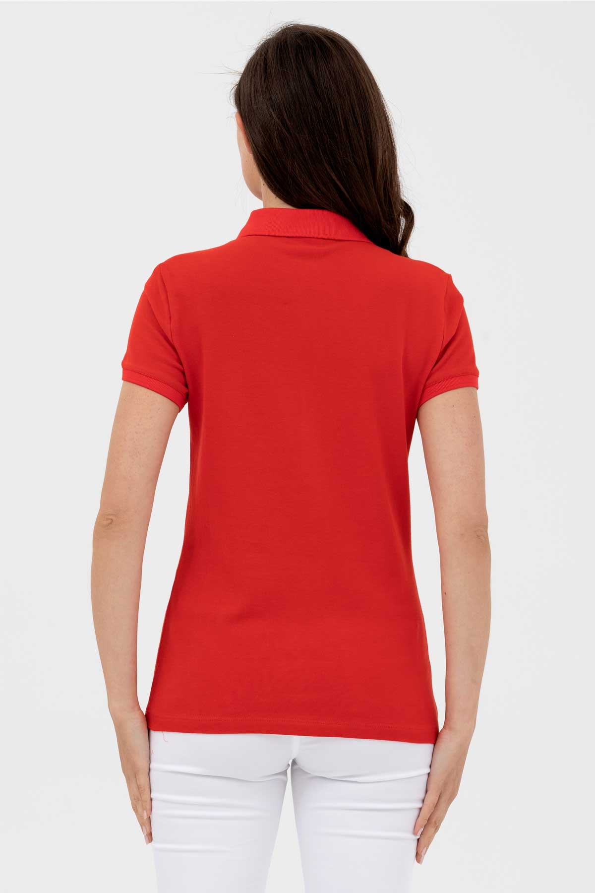U.S. Polo Assn. Kadın Tişört 50262675-VR030 Kırmızı