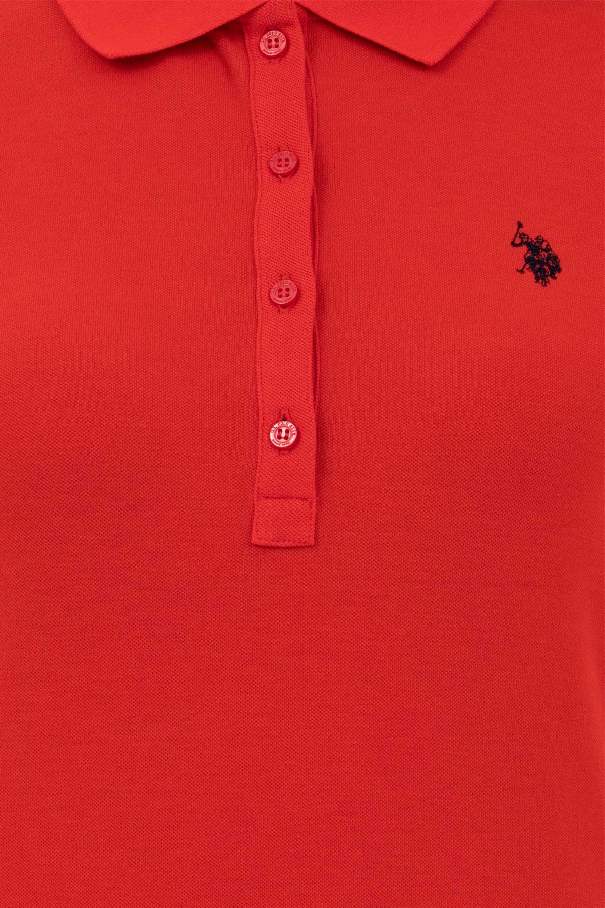 U.S. Polo Assn. Kadın Tişört 50262675-VR030 Kırmızı