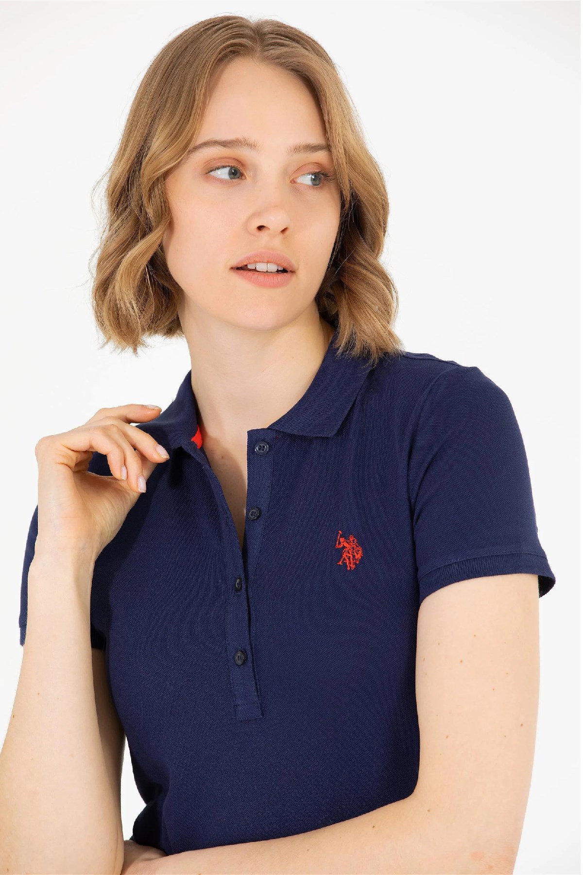 U.S. Polo Assn. Kadın Tişört 50262675-VR033 Lacivert