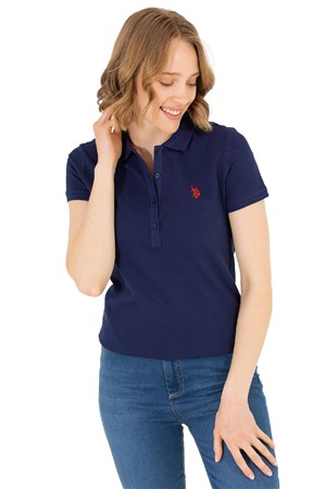 U.S. Polo Assn. Kadın Tişört 50262675-VR033 Lacivert