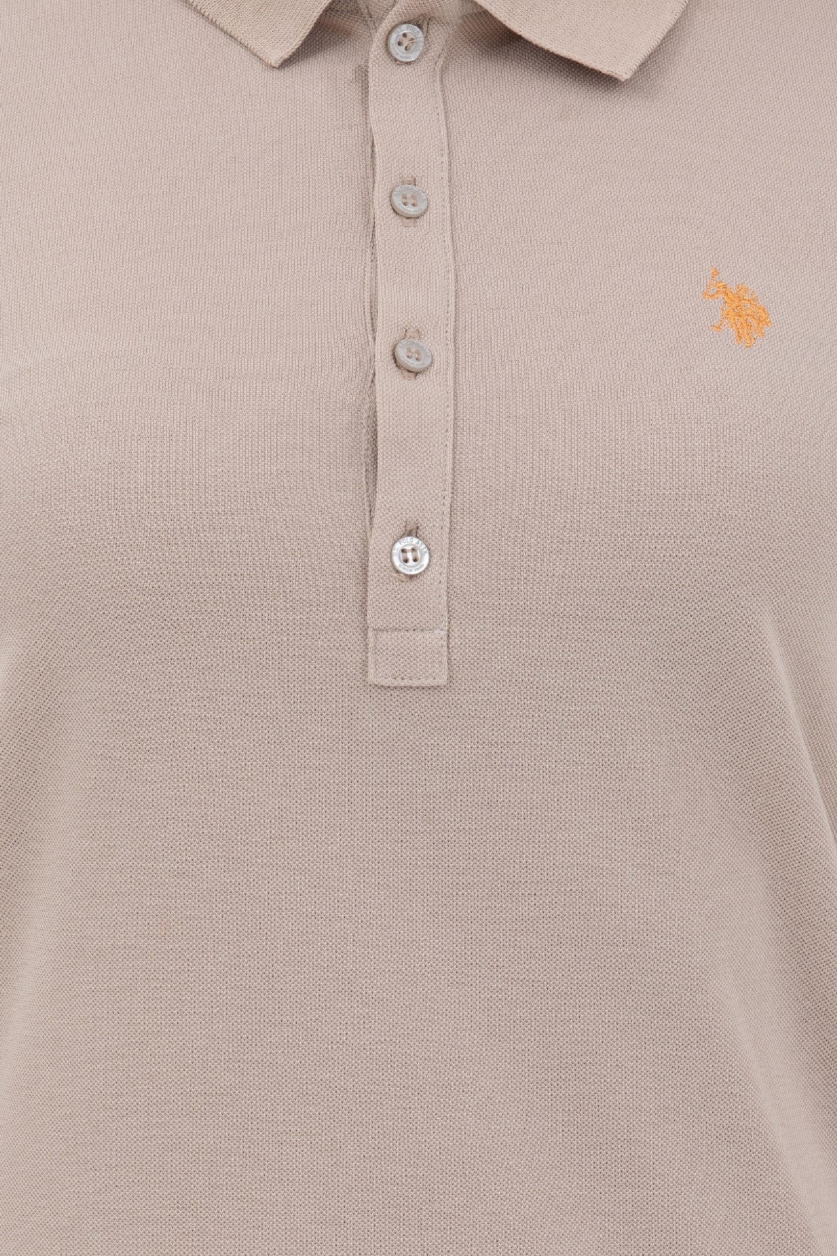 U.S. Polo Assn. Kadın Tişört 50262675-VR049 Bej