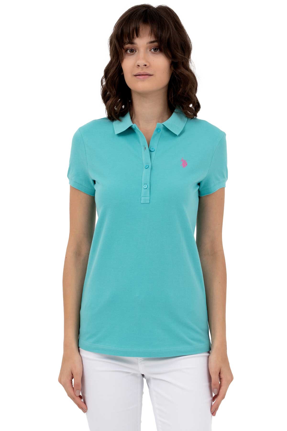 U.S. Polo Assn. Kadın Tişört 50262675-VR090 Yeşil