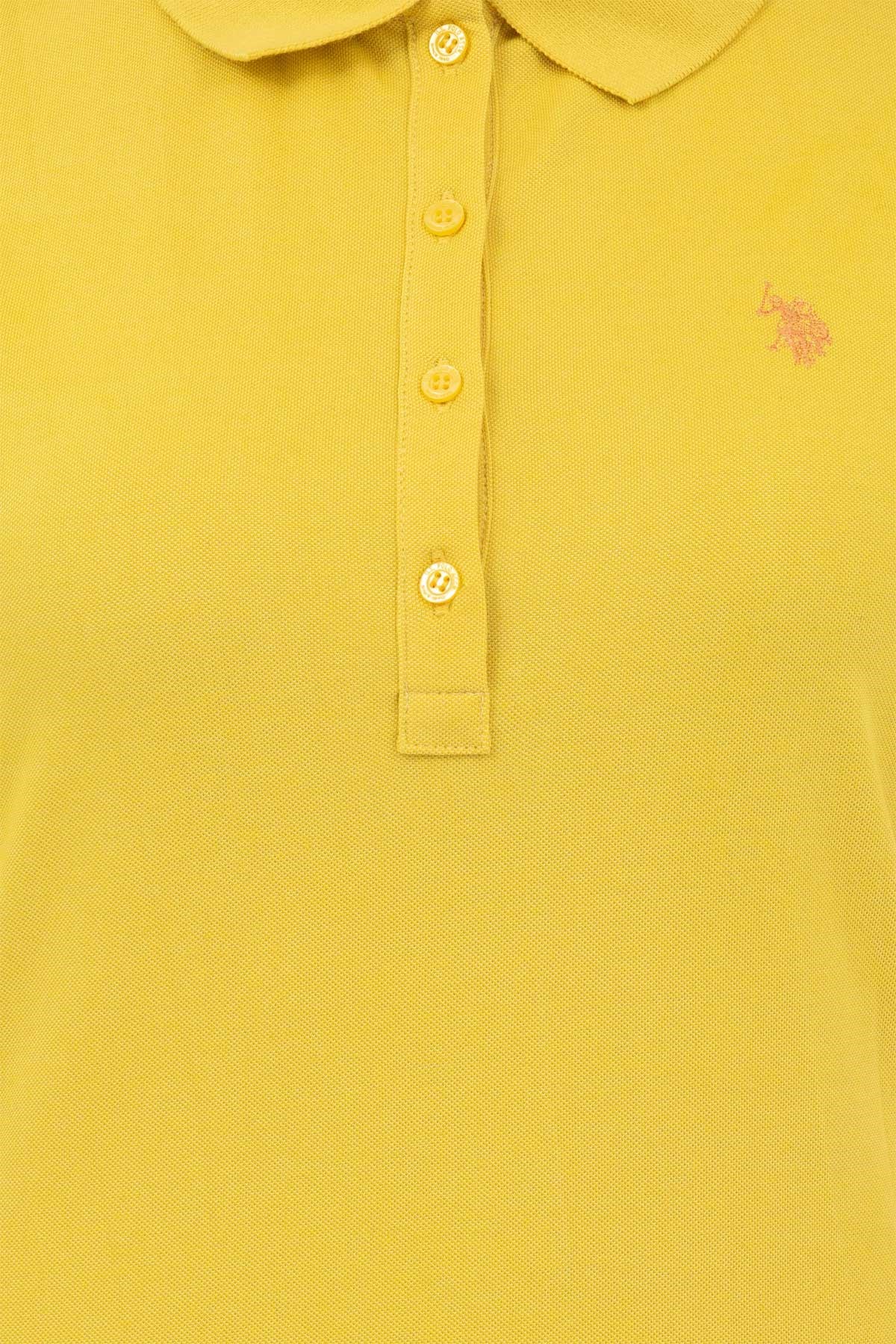 U.S. Polo Assn. Kadın Tişört 50262675-VR094 Sarı