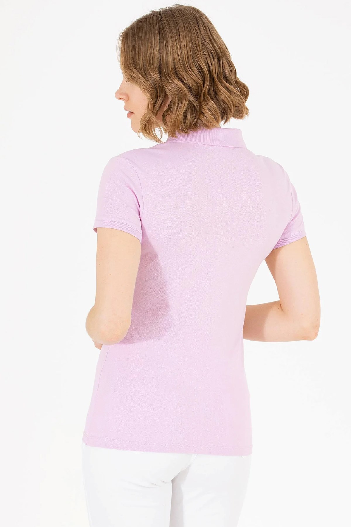 U.S. Polo Assn. Kadın Tişört 50262675-VR211 Pembe