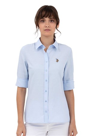 U.S. Polo Assn. Kadın Gömlek 50262888-VR003 Mavi