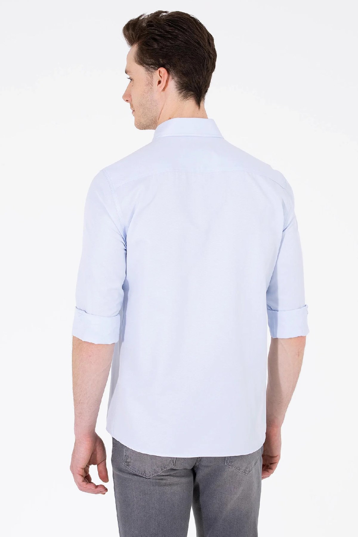 U.S. Polo Assn. Erkek Gömlek 50262932-VR003 Mavi