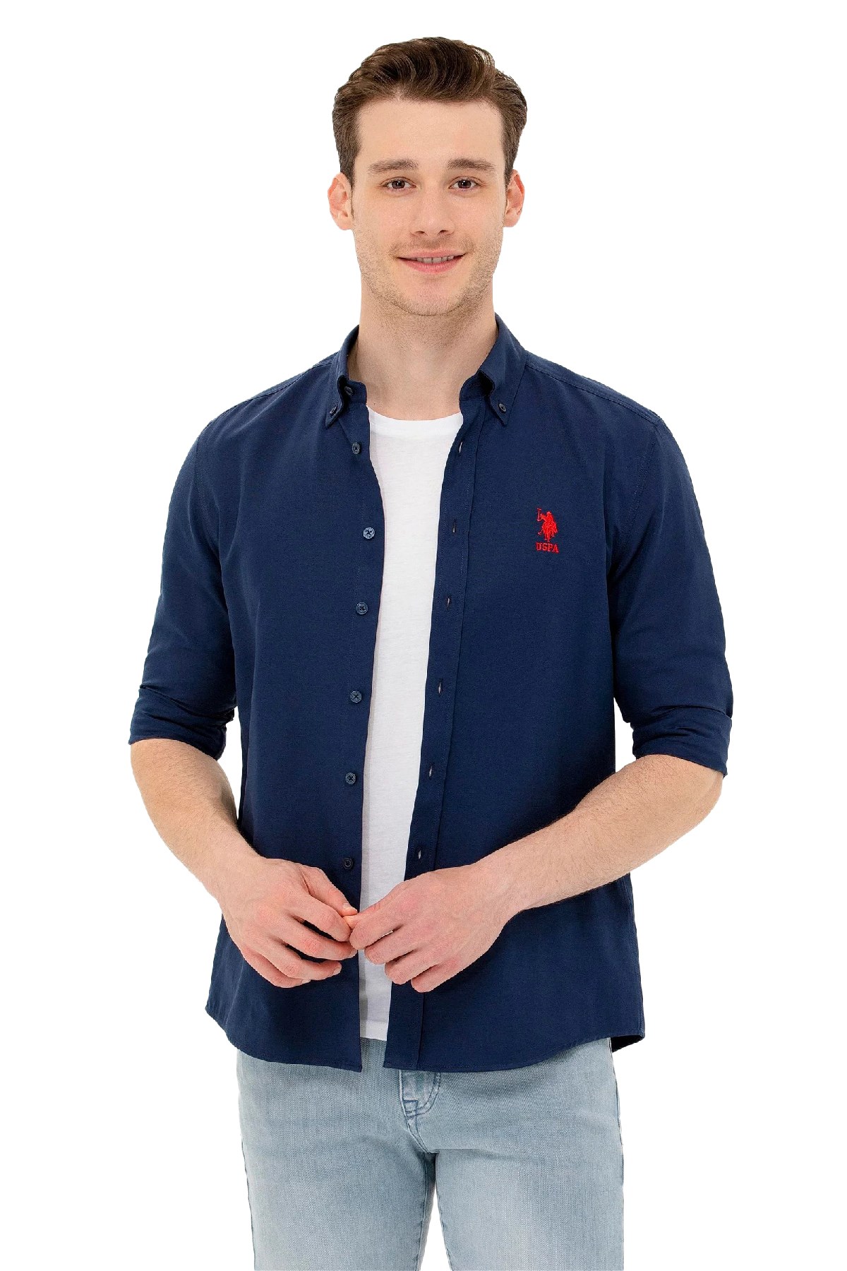 U.S. Polo Assn. Erkek Gömlek 50262932-VR033 Lacivert