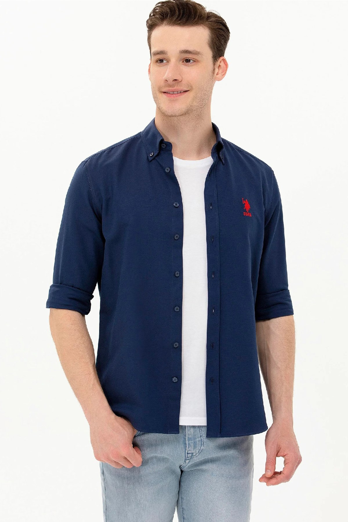 U.S. Polo Assn. Erkek Gömlek 50262932-VR033 Lacivert