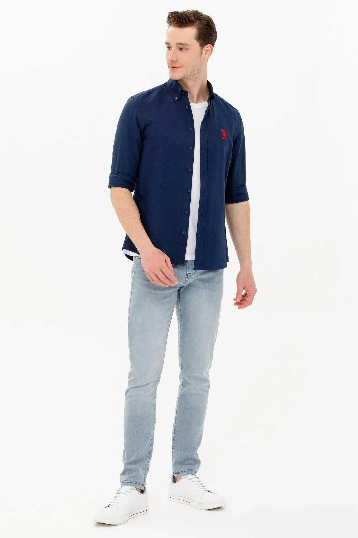 U.S. Polo Assn. Erkek Gömlek 50262932-VR033 Lacivert