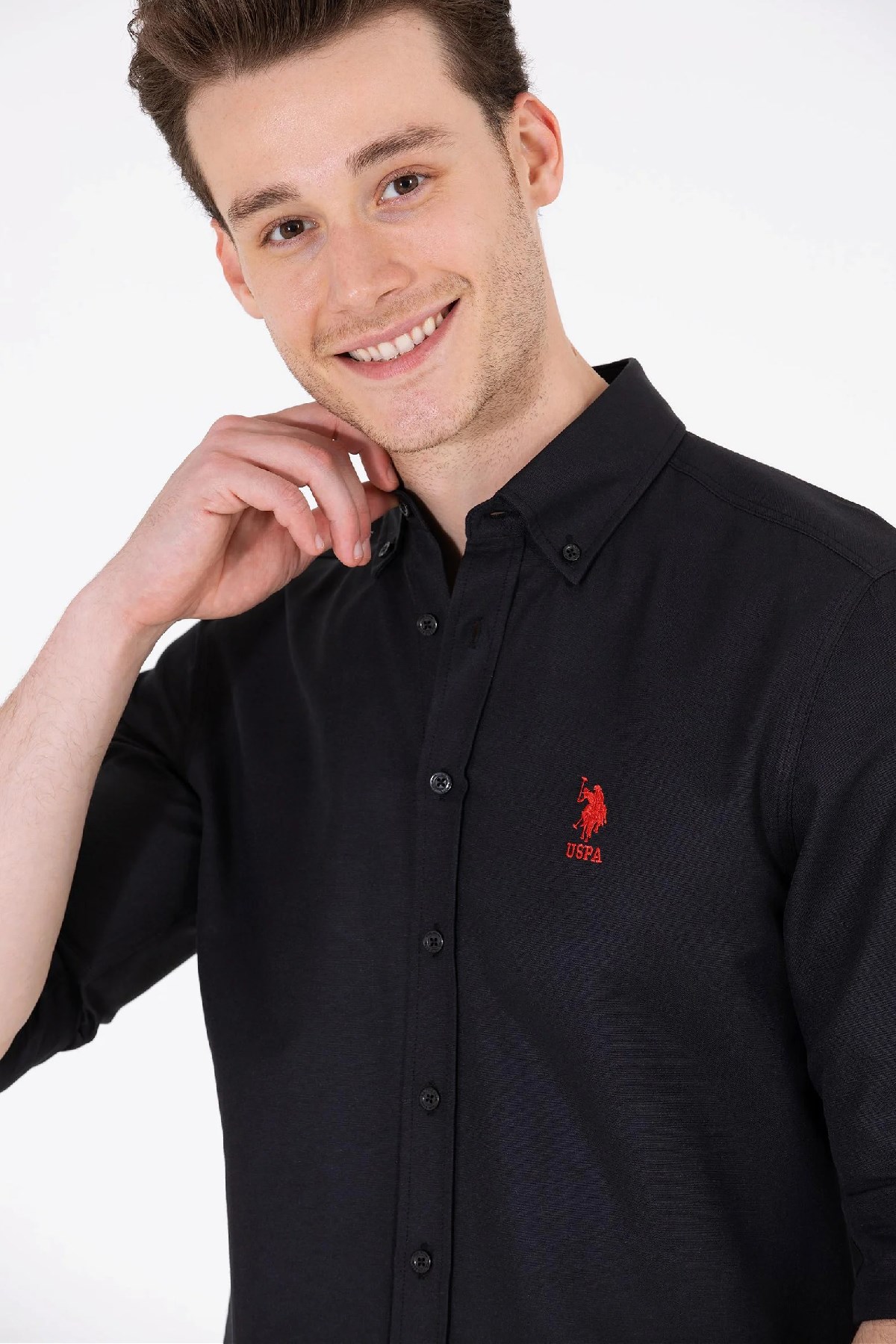 U.S. Polo Assn. Erkek Gömlek 50262932-VR046 Siyah
