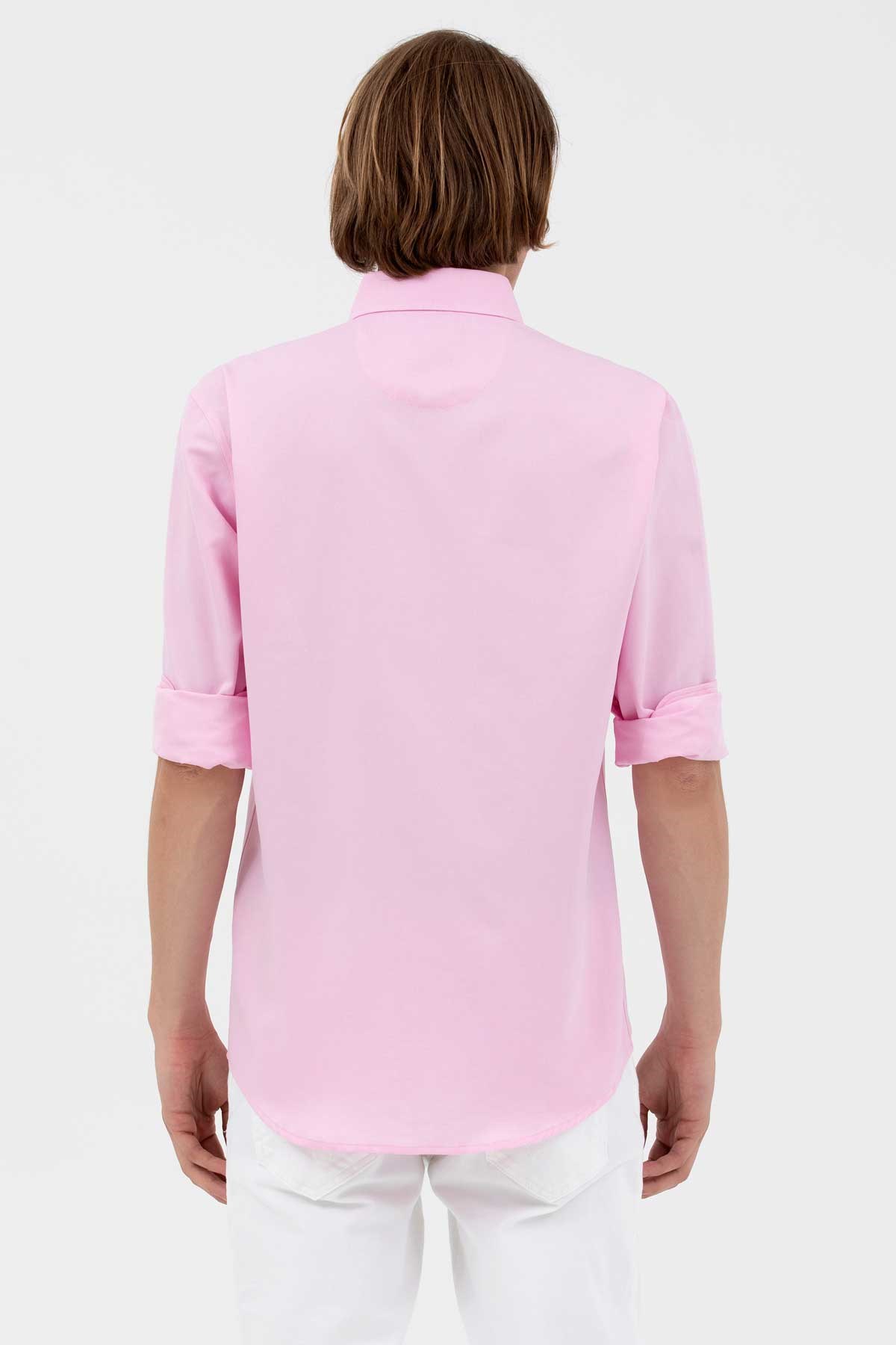 U.S. Polo Assn. Erkek Gömlek 50262932-VR211 Pembe