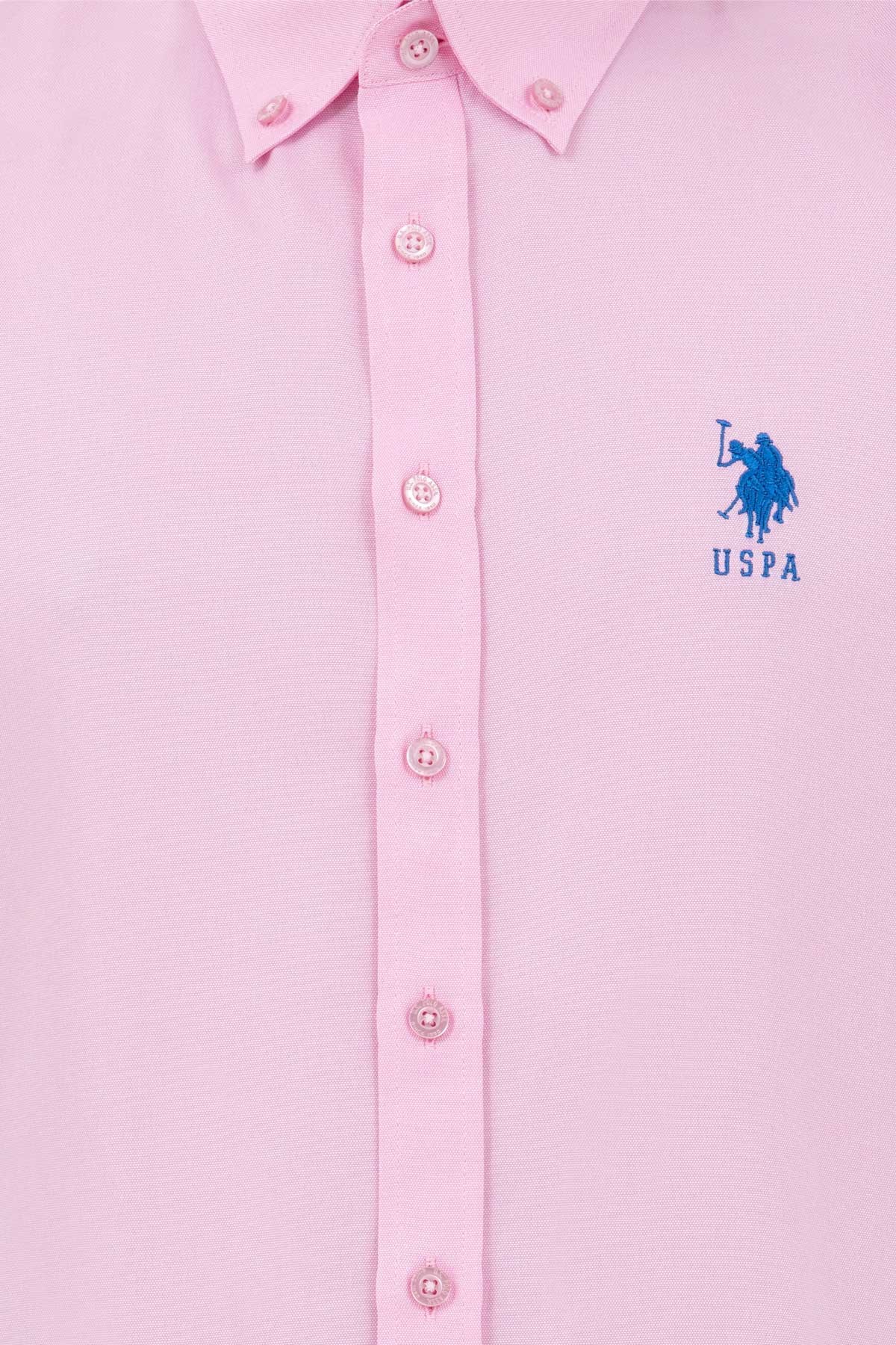 U.S. Polo Assn. Erkek Gömlek 50262932-VR211 Pembe