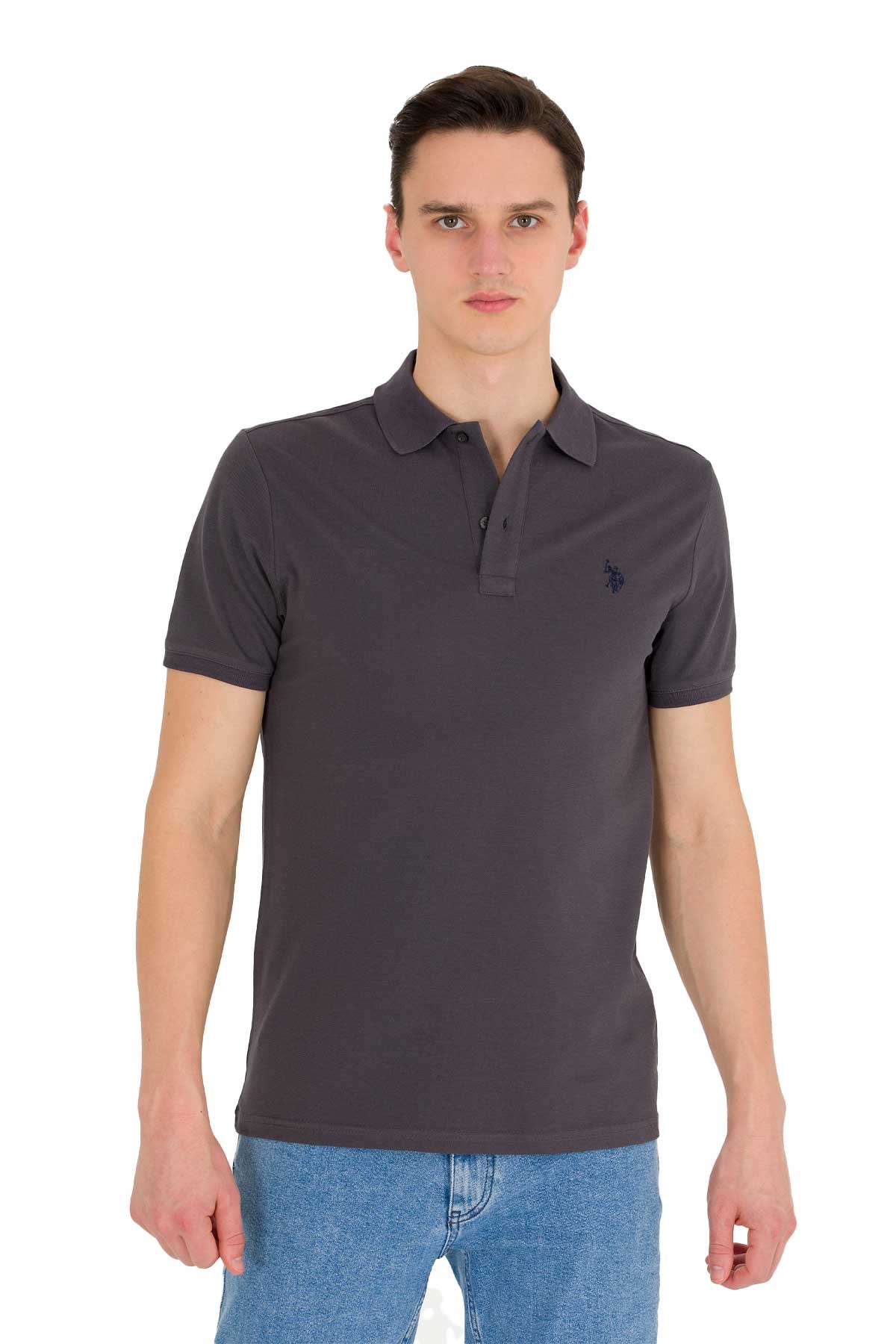 U.S. Polo Assn. Erkek Tişört 50262933-VR006 Antrasit