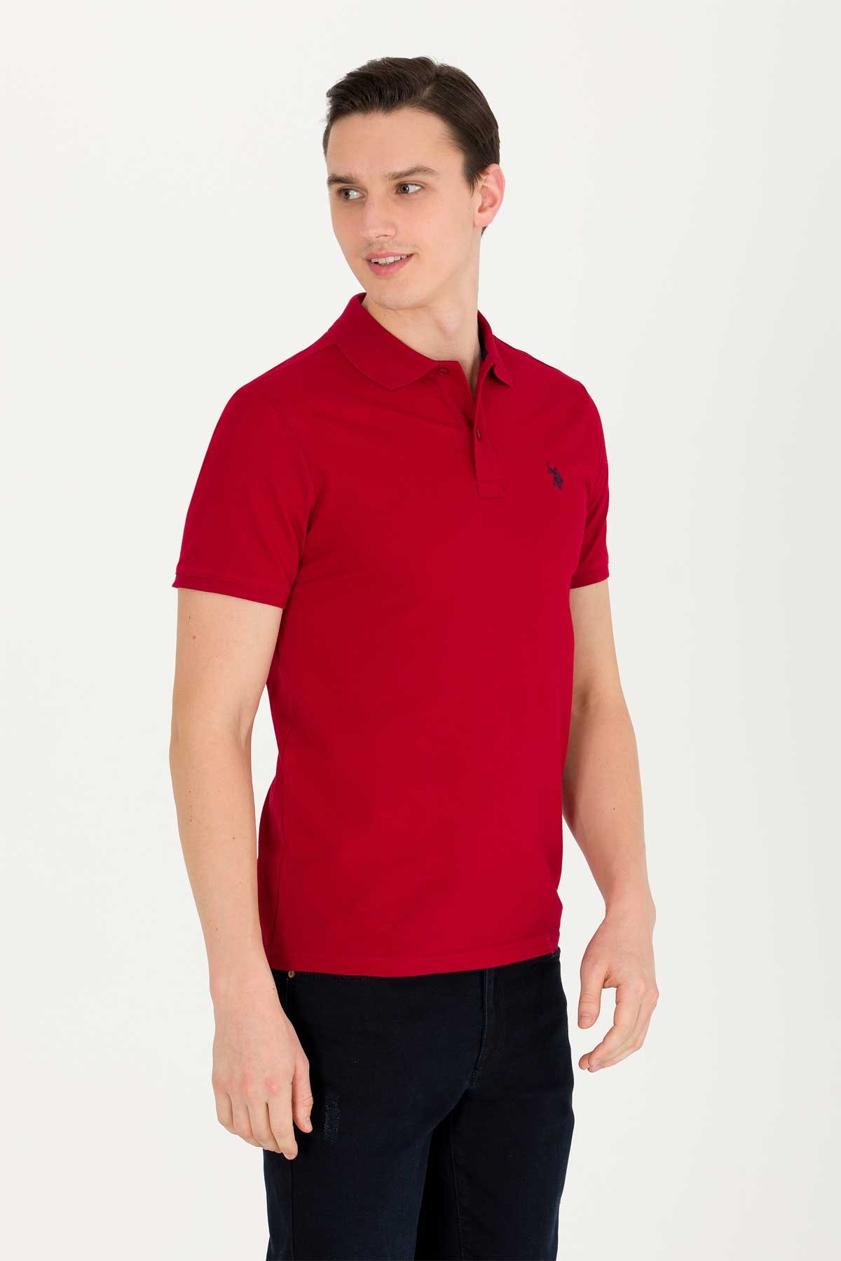 U.S. Polo Assn. Erkek Tişört 50262933-VR014 Bordo