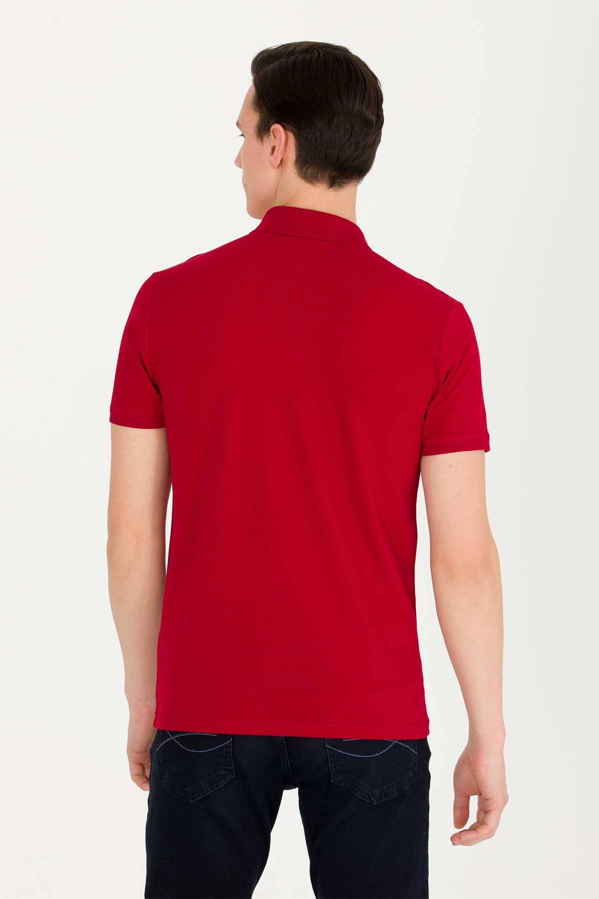 U.S. Polo Assn. Erkek Tişört 50262933-VR014 Bordo