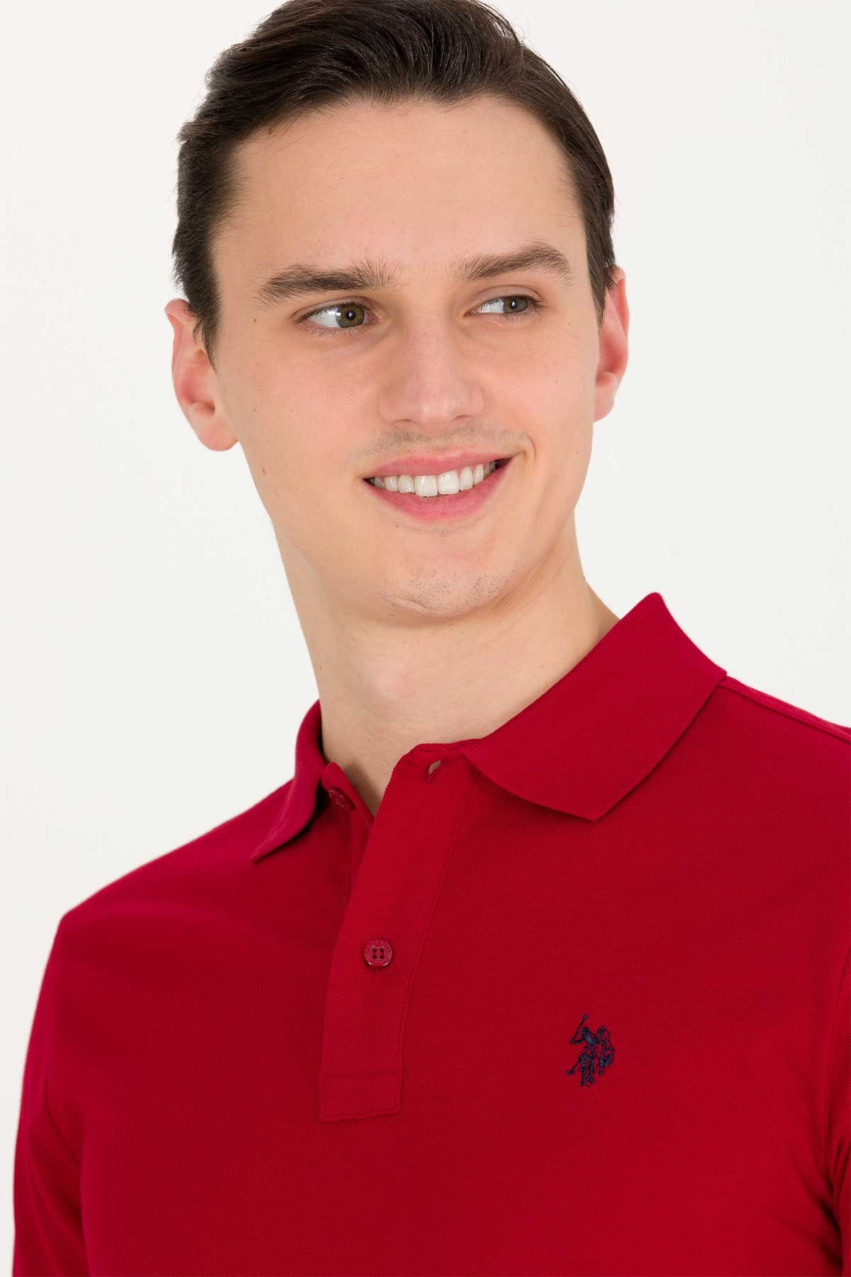 U.S. Polo Assn. Erkek Tişört 50262933-VR014 Bordo