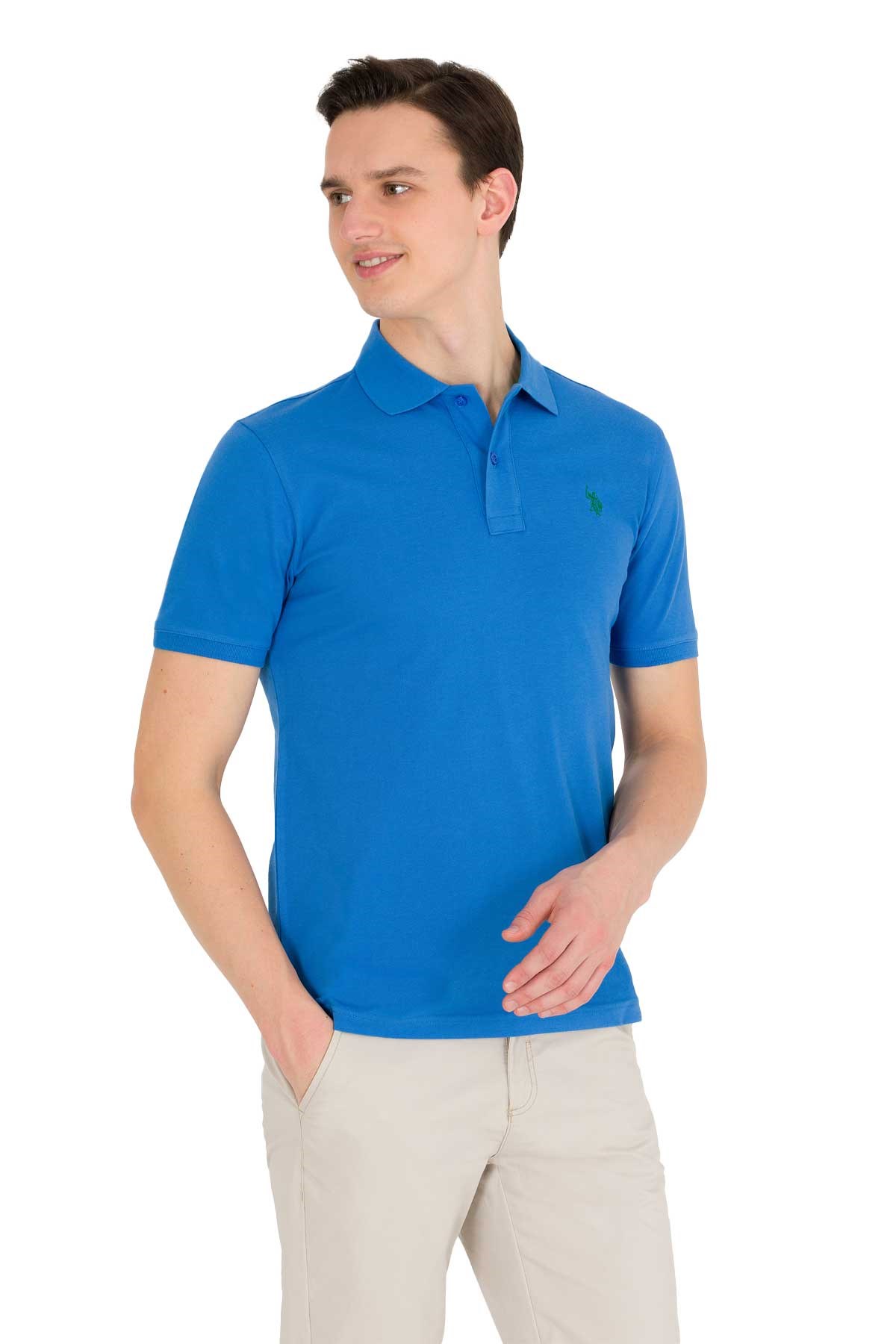 U.S. Polo Assn. Erkek Tişört 50262933-VR045 Mavi