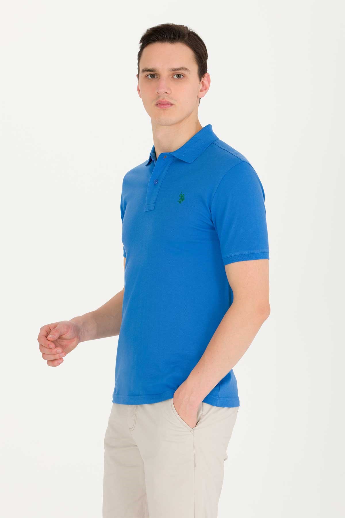 U.S. Polo Assn. Erkek Tişört 50262933-VR045 Mavi