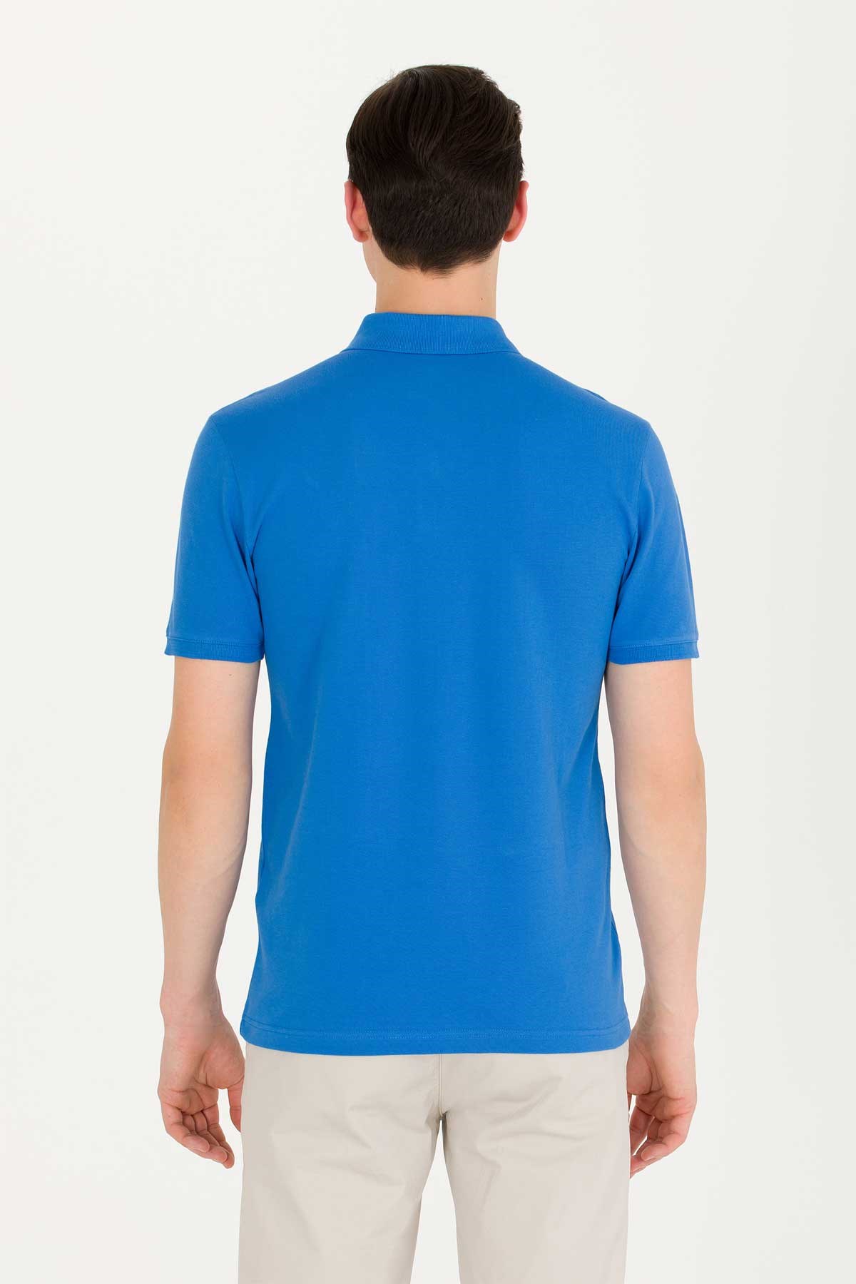 U.S. Polo Assn. Erkek Tişört 50262933-VR045 Mavi