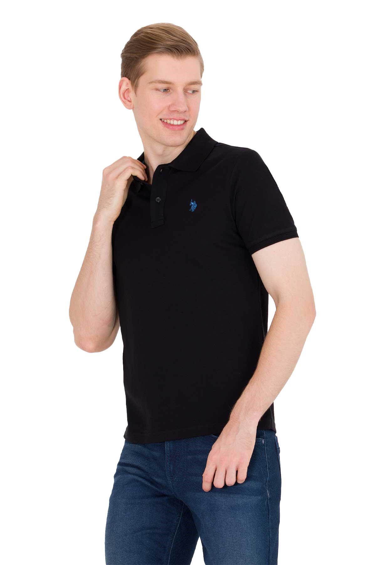 U.S. Polo Assn. Erkek Tişört 50262933-VR046 Siyah