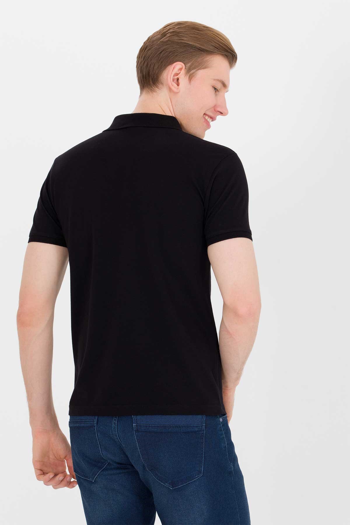 U.S. Polo Assn. Erkek Tişört 50262933-VR046 Siyah