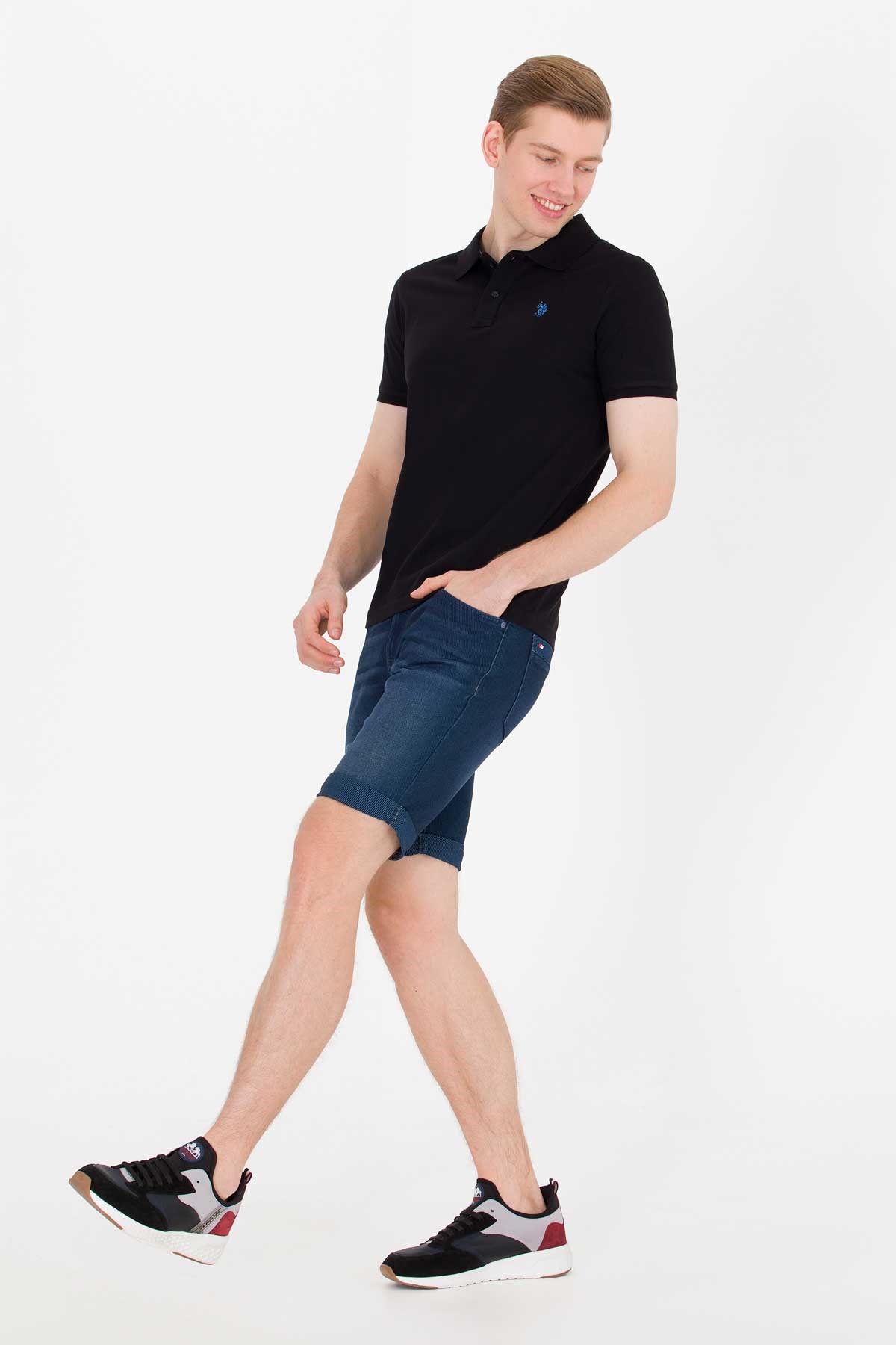 U.S. Polo Assn. Erkek Tişört 50262933-VR046 Siyah