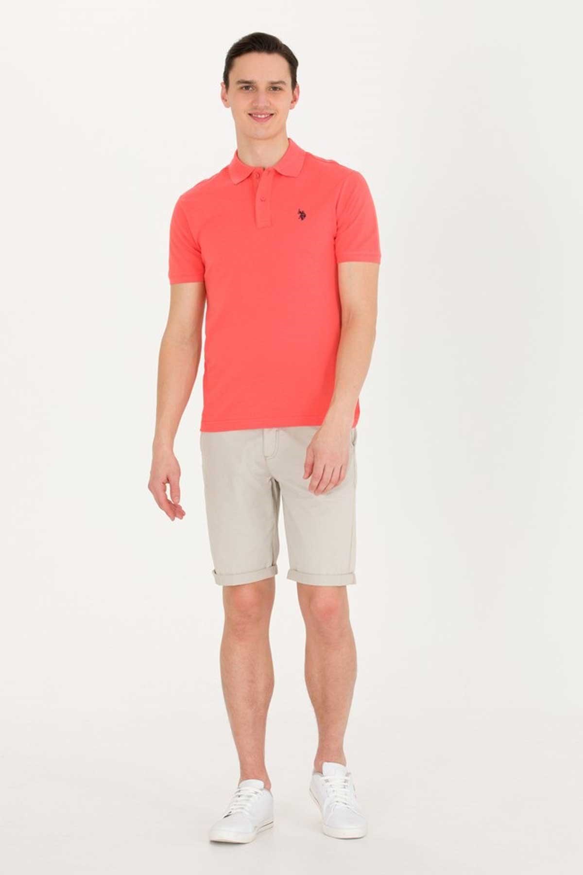 U.S. Polo Assn. Erkek Tişört 50262933-VR047 Pembe