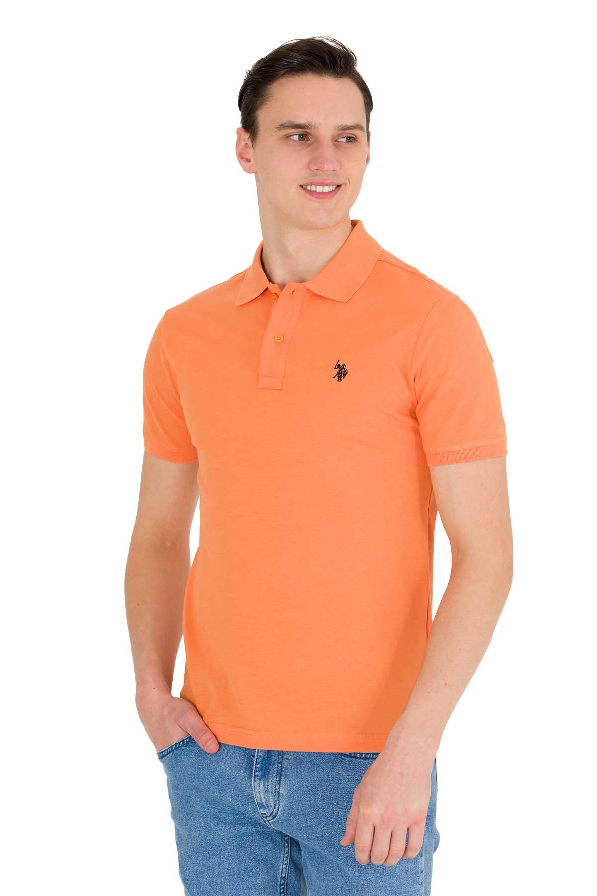 U.S. Polo Assn. Erkek Tişört 50262933-VR051 Turuncu