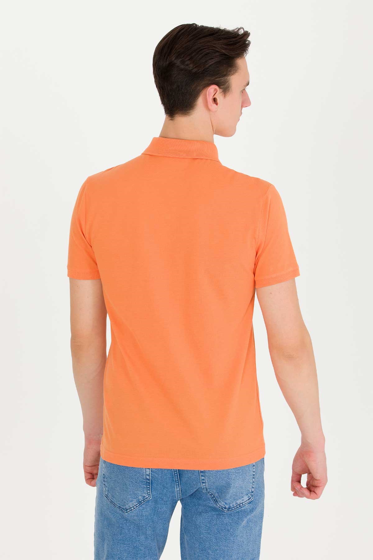 U.S. Polo Assn. Erkek Tişört 50262933-VR051 Turuncu