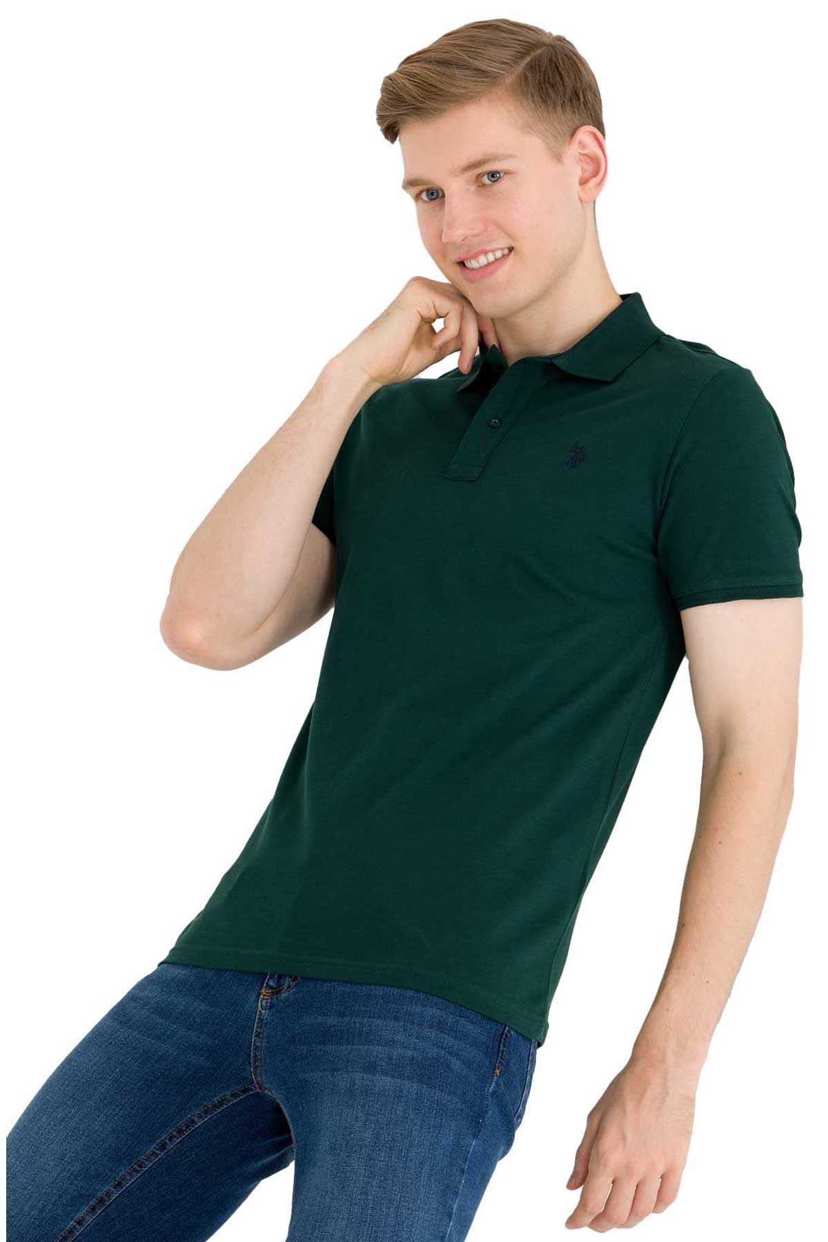 U.S. Polo Assn. Erkek Tişört 50262933-VR079 Yeşil