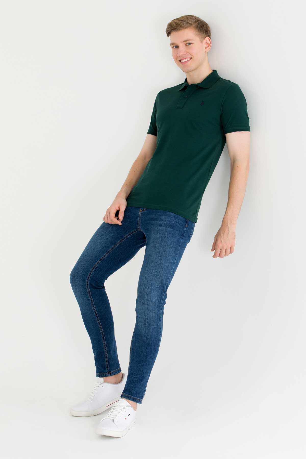 U.S. Polo Assn. Erkek Tişört 50262933-VR079 Yeşil