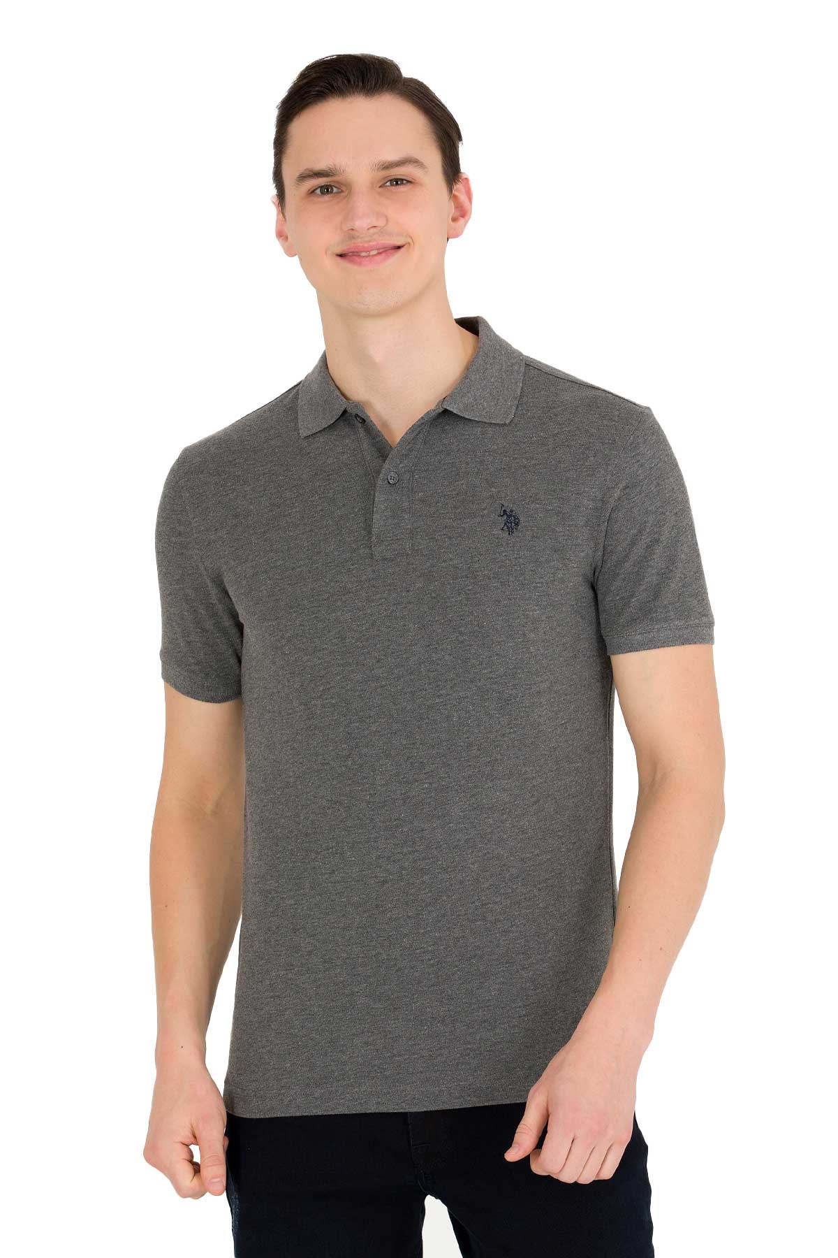 U.S. Polo Assn. Erkek Tişört 50262933-VR081 Antrasit