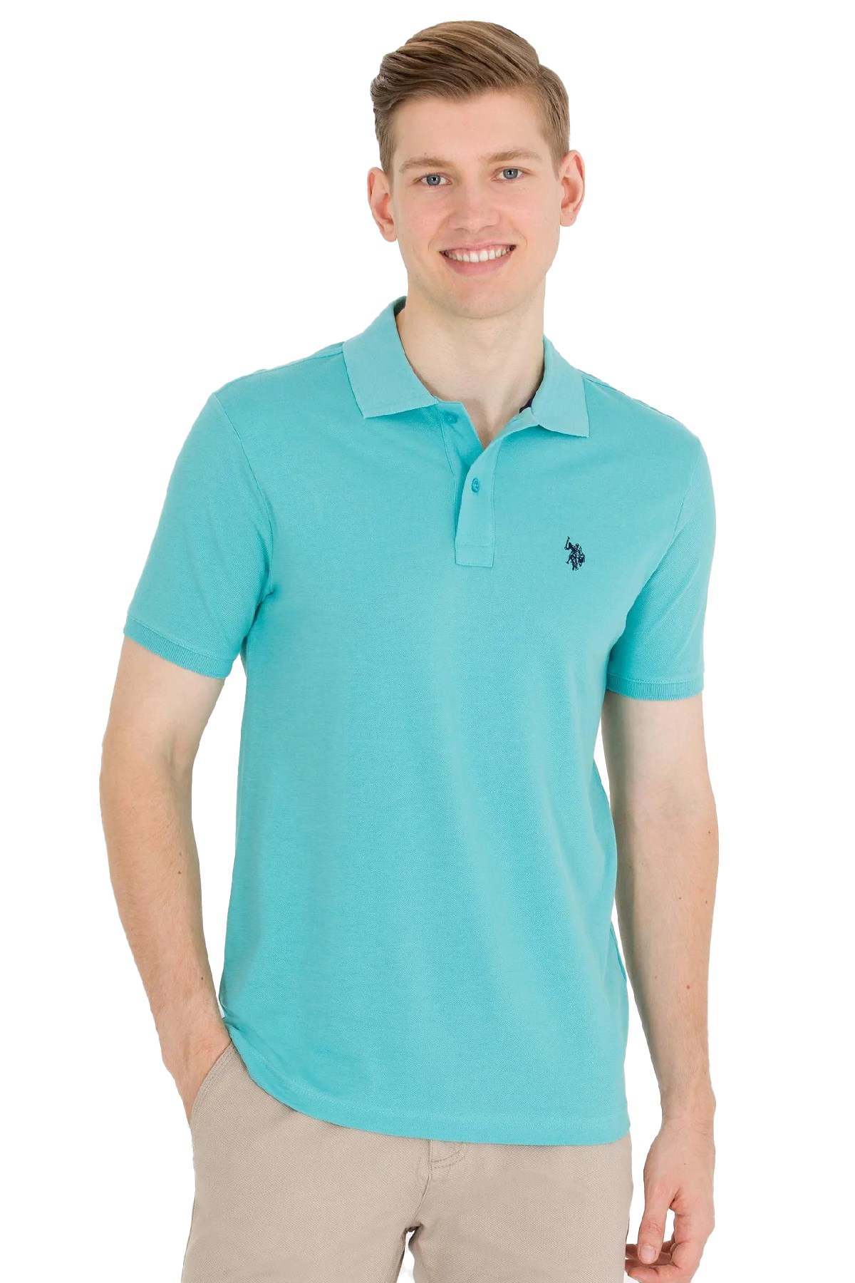 U.S. Polo Assn. Erkek Tişört 50262933-VR090 Yeşil