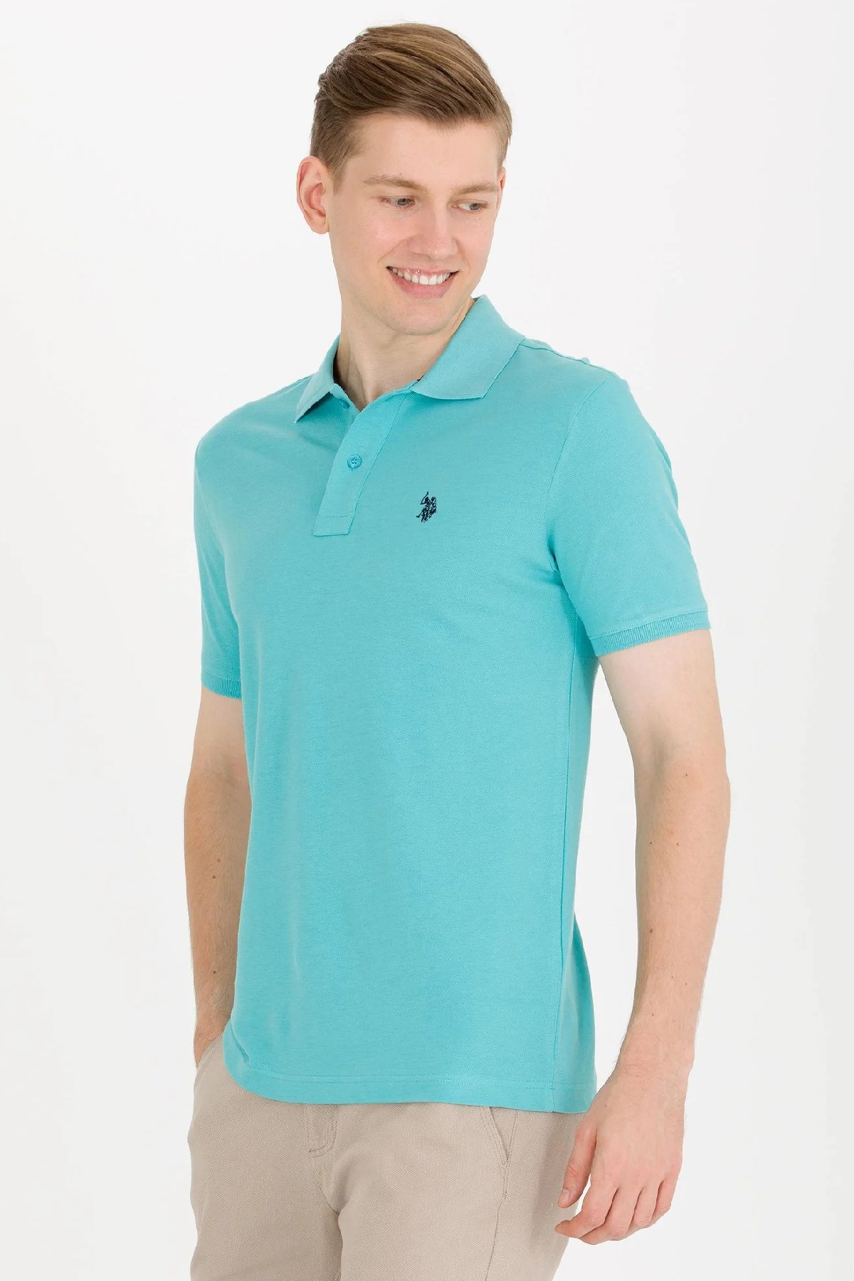 U.S. Polo Assn. Erkek Tişört 50262933-VR090 Yeşil